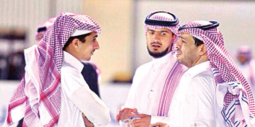 فهد المفرج مع الأمير أحمد بن سلطان والحميداني