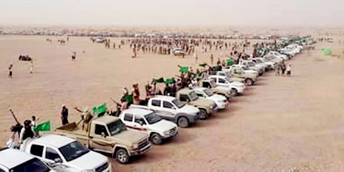  قبائل شبوة تقيم استعراضاً عسكرياً وتستعد لصد هجوم الحوثي