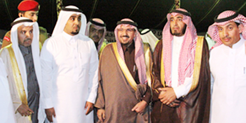  الأمير فيصل بن مشعل خلال افتتاحه منتزه خزاز