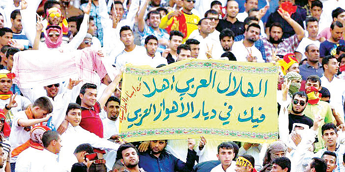  من استقبال الجماهير العربية للهلال في إيران