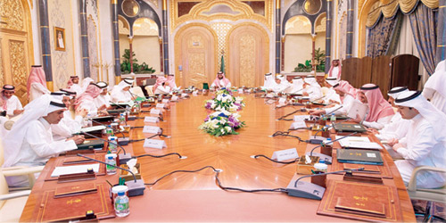 الأمير محمد بن سلمان مترئسا الاجتماع