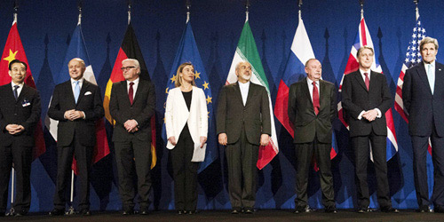  وزراء خارجية الدول التي وقعت الاتقاق النووي الإيراني