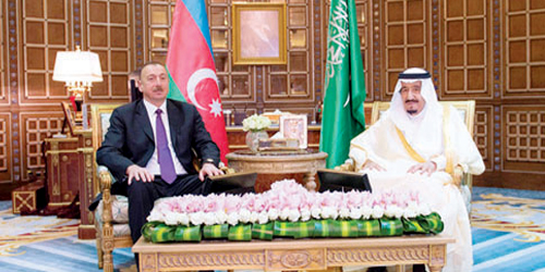 الملك سلمان يبحث مع رئيس أذربيجان تطورات الأحداث في المنطقة والعالم 