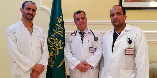 الأطباء اليمنيون العاملون بمستشفيات منطقة نجران: 