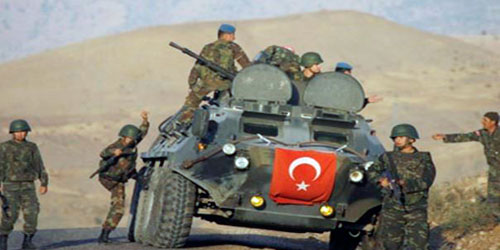 الجيش التركي يعلن مقتل 5 من حزب العمال الكردستاني شرق البلاد   