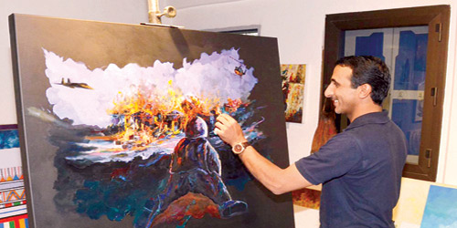 الفن السعودي يواكب «عاصفة الحزم» 