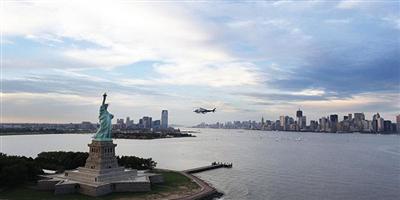 إخلاء تمثال الحرية في نيويورك 