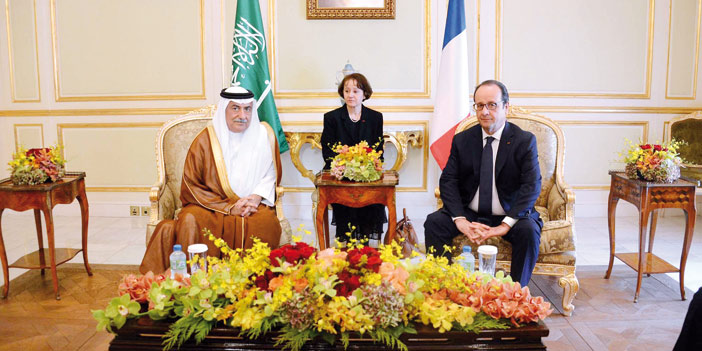 الرئيس الفرنسي يستقبل وزراء المالية والبلديات والصحة والنقل ورئيس الطاقة الذرية والمدير العام للخطوط السعودية 
