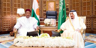 المليك يبحث مع رئيس النيجر العلاقات الثنائية و تطورات الأحداث الإقليمية والدولية 