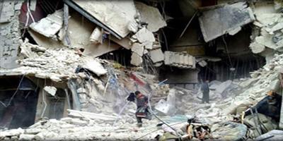 مقتل عشرين شخصاً على الأقل في قصف جوي على حلب 