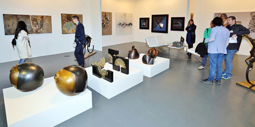 جانب من المشاركة السعودية في معرض لندن للفنون