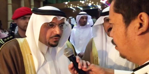  الأمير فيصل بن مشعل لدى زيارته محافظة المذنب