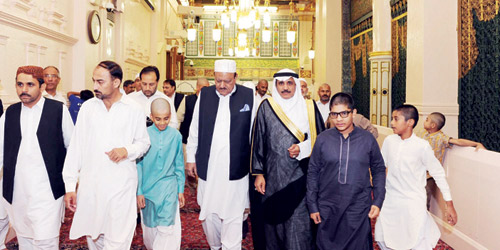الرئيس الباكستاني يزور المسجد النبوي 
