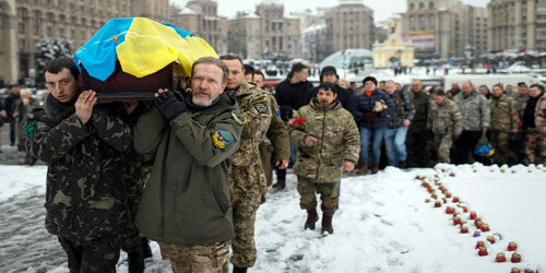 مقتل أربعة جنود أوكرانيين قبل محادثات سلام 