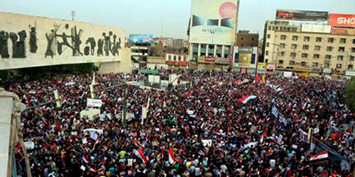  تظاهرات شعبية للجمعة الثانية على التوالي في مدن عراقية عدة