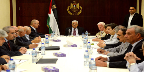  خلال اجتماع اللجنة التنفيذية لمنظمة التحرير الفلسطينية في رام الله