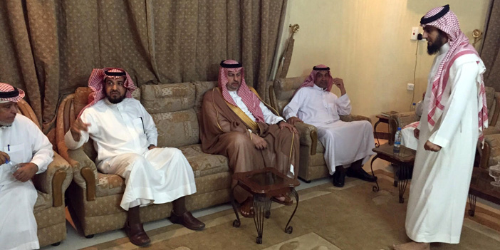 الأمير عبد الله بن مساعد في عزاء الغماس