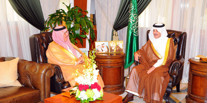  الأمير سعود بن نايف خلال لقاء الخليوي