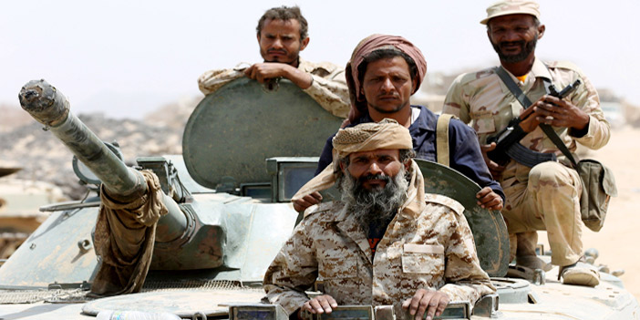  القوات اليمنية الشرعية وهي متجهة إلى محافظة مأرب