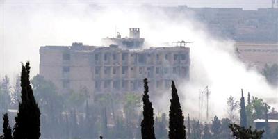 الجيش السوري يقصف حلب بطائرات روسية 