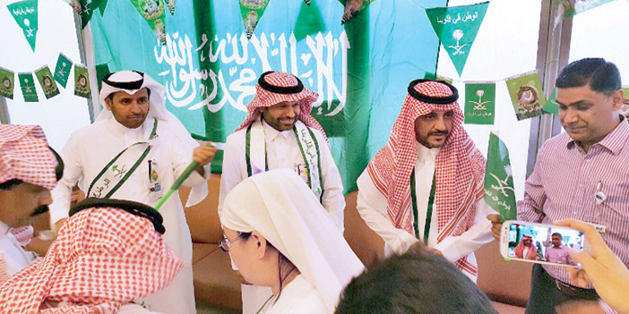 المدينة الطبية بجامعة الملك سعود تحتفل بعيد الأضحى المبارك واليوم الوطني 