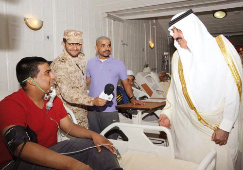 الأمير متعب بن عبدالله تفقد مقر وزارة الحرس الوطني بمنى 