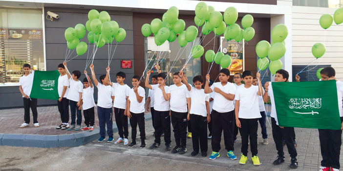 أبناء «إنسان» و«ماكدونالدز السعودية» يحتفلون باليوم الوطني 