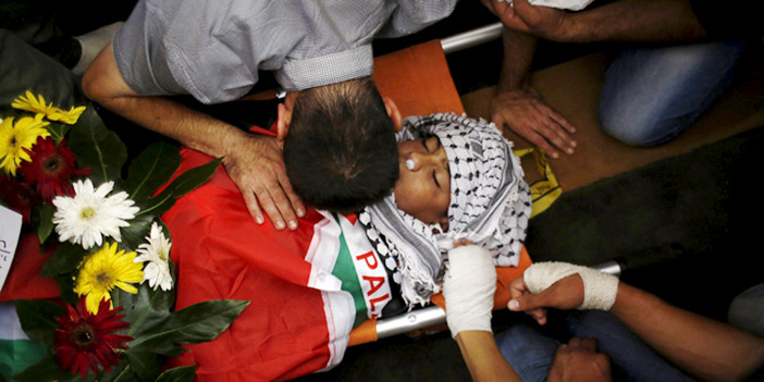  تشييع أحد الشهداء الفلسطينيين الذين قتلهم الاحتلال في الضفة