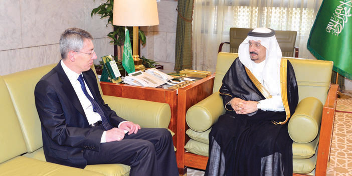  أمير منطقة الرياض يستقبل سفير جمهورية تركيا لدى المملكة
