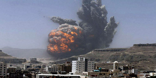  طيران التحالف يقصف مواقع الحوثيين وصالح بصنعاء