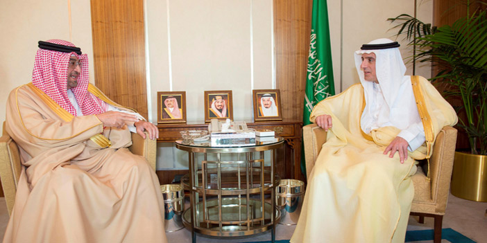  وزير الخارجية مستقبلا سفير البحرين لدى المملكة