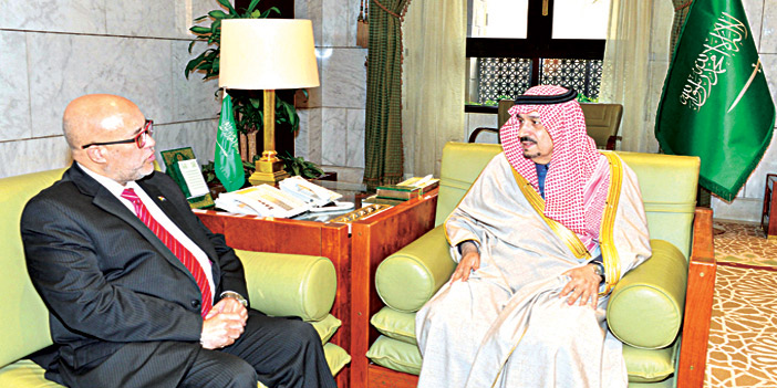 أمير منطقة الرياض يستقبل سفير جمهورية جنوب أفريقيا 