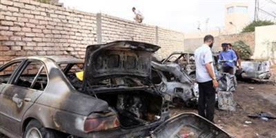 انفجار سيارة مفخخة في مدينة البيضاء شرق ليبيا 