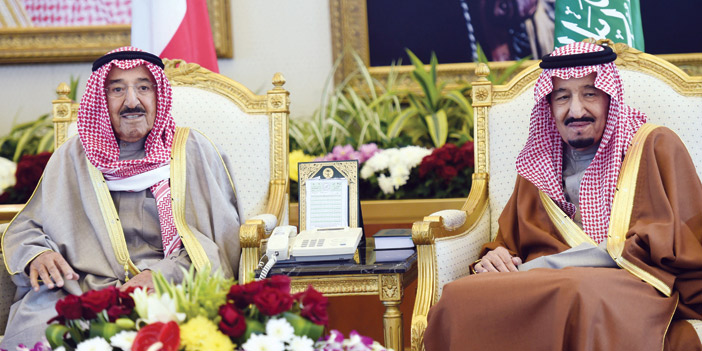  الملك سلمان بن عبدالعزيز يستقبل أمير دولة الكويت