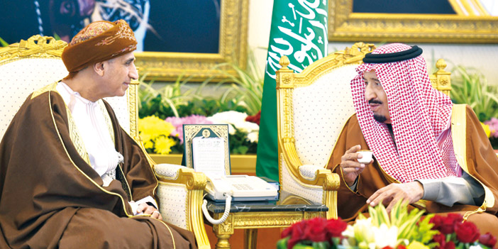 الملك سلمان بن عبدالعزيز يستقبل السيد فهد بن محمود