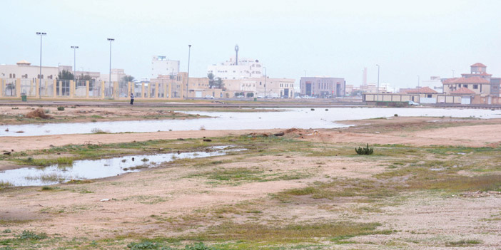  تجمعات مياه الأمطار شمال الرس