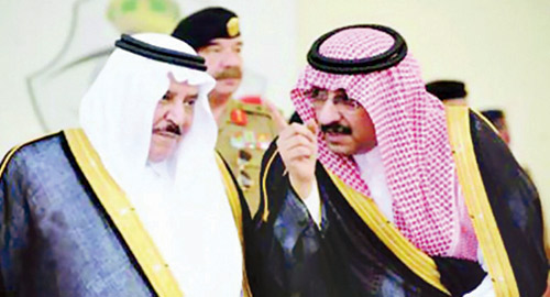  الأمير نايف -رحمه الله- في حديث مع الأمير محمد بن نايف