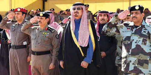  أمير منطقة الجوف خلال رعايته حفل التخرّج