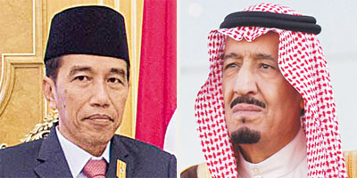 خادم الحرمين الشريفين يعزي الرئيس الإندونيسي في ضحايا الاعتداءات الإرهابية 