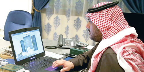  الأمير نواف بن سعد يدشن الجولة الافتراضية