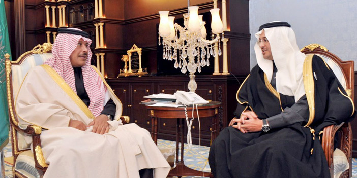  أمير الباحة يستقبل الامير سعود بن طلال بن بدر