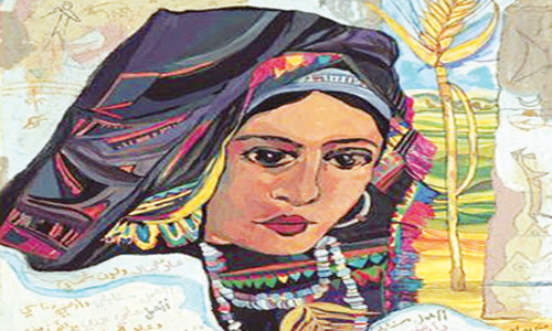  لوحتان للفنانة منيرة الموصلي