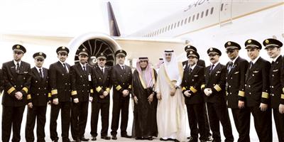 «السعودية» تحتفل بوصول طائرات الأحلام إلى المملكة 