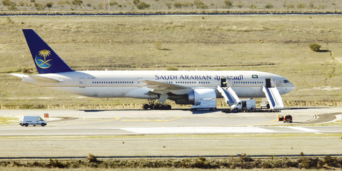  طائرة الخطوط السعودية التي تعرضت للتهديد