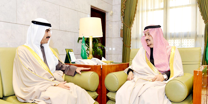 الأمير فيصل بن بندر يستقبل سفير دولة الكويت 