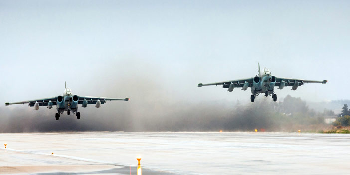  طلائع طائرات السوخوي إس يو 25 تغادر قاعدة حميميم العسكرية في اللاذقية