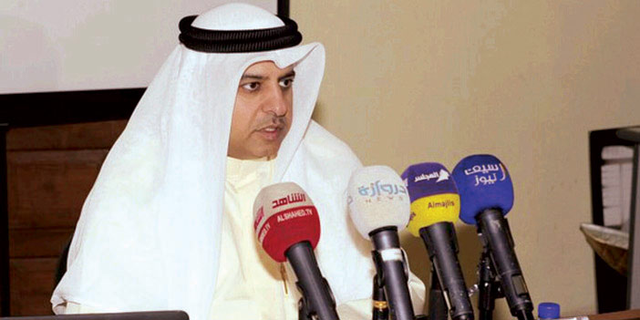  الأمين العام للملتقى الإعلامي العربي ماضي الخميس خلال المؤتمر الصحافي