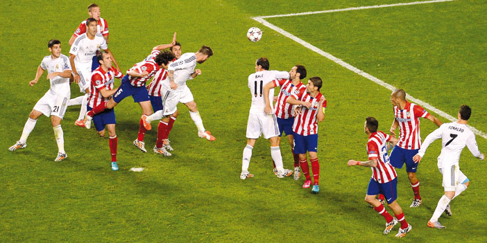  لقطة من ديربي مدريد في نهائي بطولة موسم 2014