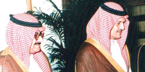  الأمير سعود الفيصل وسفير المملكة لدى بريطانيا الأمير محمد بن نواف
