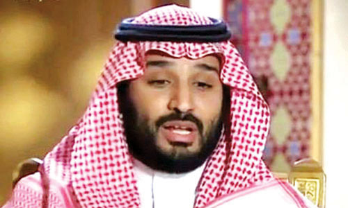  صورة من مقابلة الأمير محمد بن سلمان بقناة العربية أمس